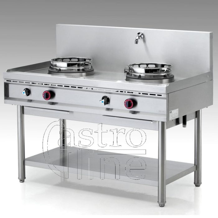 WOK kokebord 2 bluss Kjølevann overløpssystem NGER13-70 – 26,0 kW – Induksjon - Wok