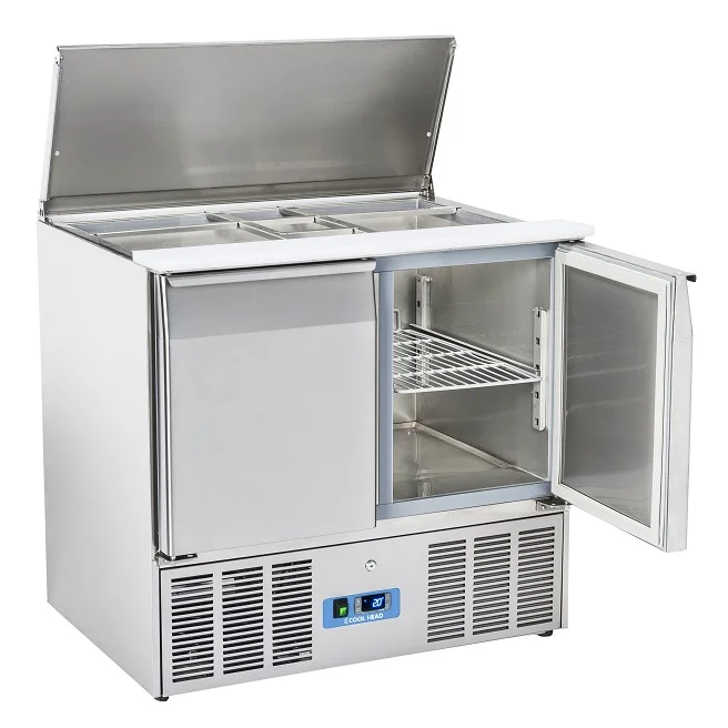 Saladette 2 dører med lokk CR90