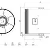 Viftemotor EC Ø400 mm 6289 m³/t – 1FAS Viftemotor EC Ø400 mm 6289 m³/t – 1FAS – Kanalvifter