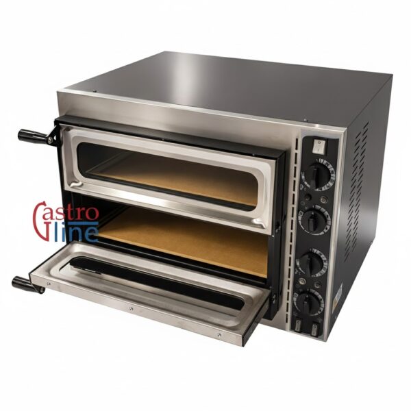 Pizzaovn BASIC 2/40GL 2xØ35 57×50 cm – Elektrisk pizzaovn