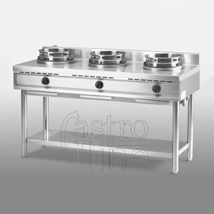 WOK kokebord 3 bluss NGER15-60 – 39 kW – Induksjon - Wok