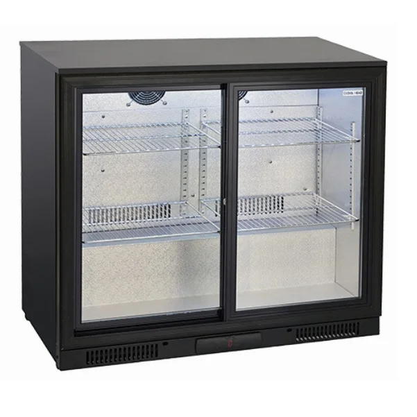 Bar kjøleskap H.86 cm 2 glassdører BBC286S