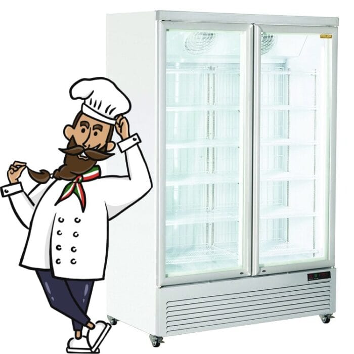 Fryseskap med glassdør 1084 l. RFG1350 – Cool Head