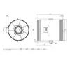 Viftemotor AC Ø400 mm 4424 m³/t Viftemotor AC Ø400 mm 4424 m³/t – Kanalvifter