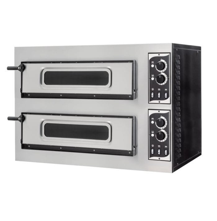 Pizzaovn BASIC 2/50V4T 2xØ45 cm 91,5×69 cm – Elektrisk pizzaovn