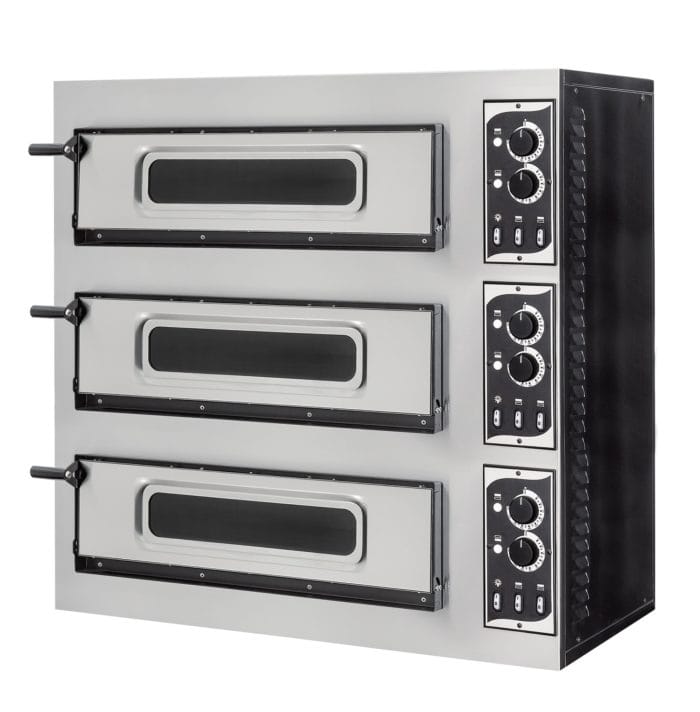 Pizzaovn BASIC 3/50V 3xØ45 cm 91,5×69 cm – Elektrisk pizzaovn