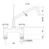 Blandebatteri benkmontering m/2 hull 1S.3007.05.K23 – Blandebatteri - spyledusj - Glassfyller