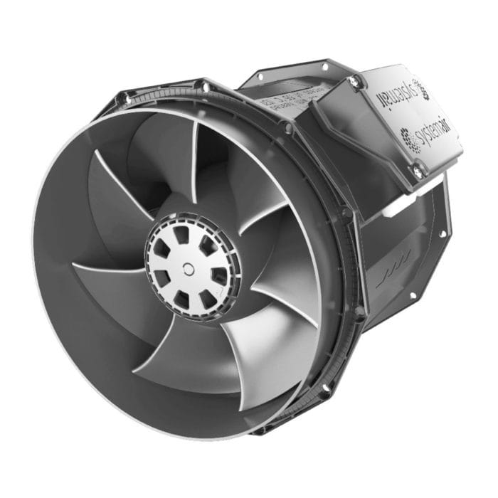 Viftemotor EC Ø200 mm 1318 m³/t