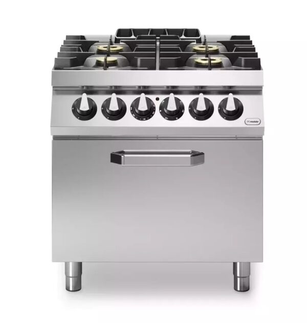 Gasskomfyr 4 bluss elektrisk stekeovn Modular 80×73 cm Komfyrer / El. og Gass restaurant