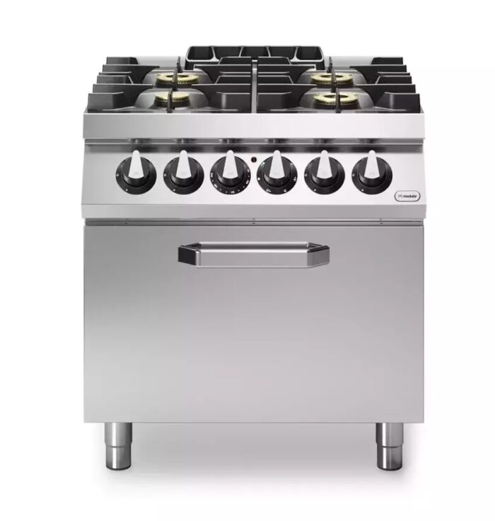 Gasskomfyr 4 bluss elektrisk stekeovn Modular 80×73 cm – Komfyrer / El. og Gass