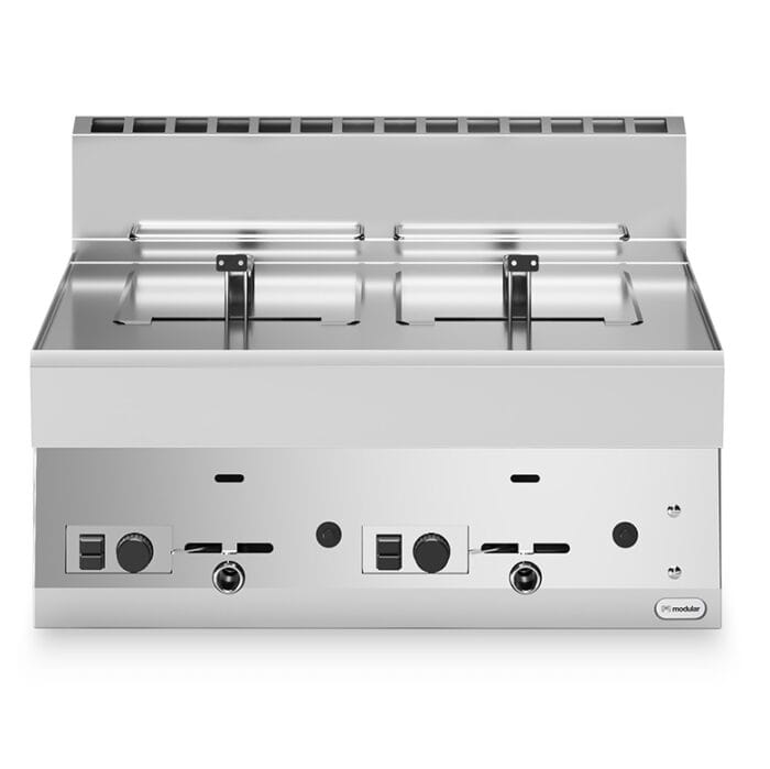 Gass frityrkoker 8+8 liter Modular 70×65 – Frityrkoker Gass