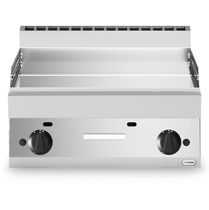 Gass flatgrill 2 soner Slett stekeplate Modular 70×65 cm – Flatgrill - Gass flatgrill
