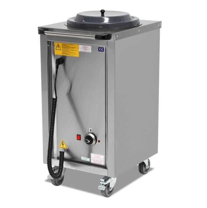 Tallerkendispenser med varme 50 tallerkener Ø240-320 mm – Tallerkendispenser