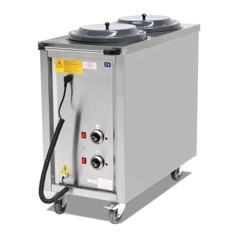 Tallerkendispenser med varme 2x 50 tallerkener Ø240-320 mm Tallerkendispenser kommersielt kjøkken