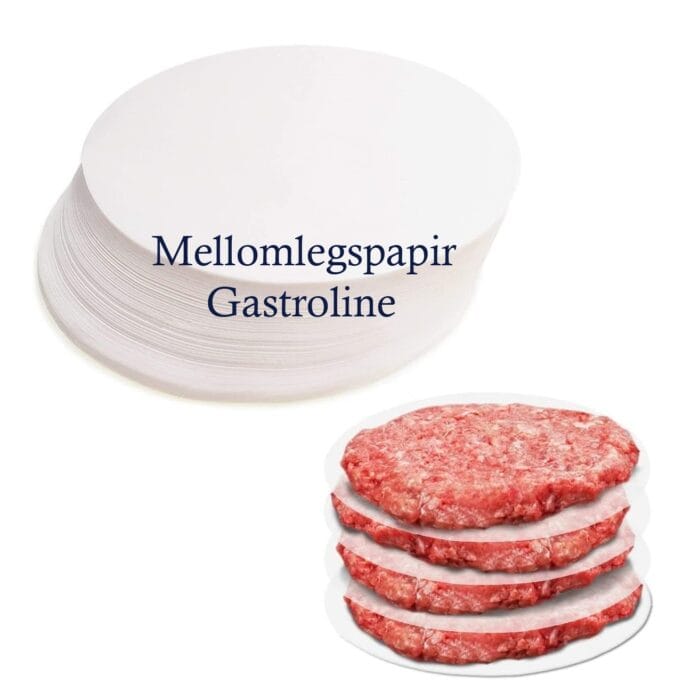 Mellomleggspapir – papir 500 gr. – Hamburgerpresse