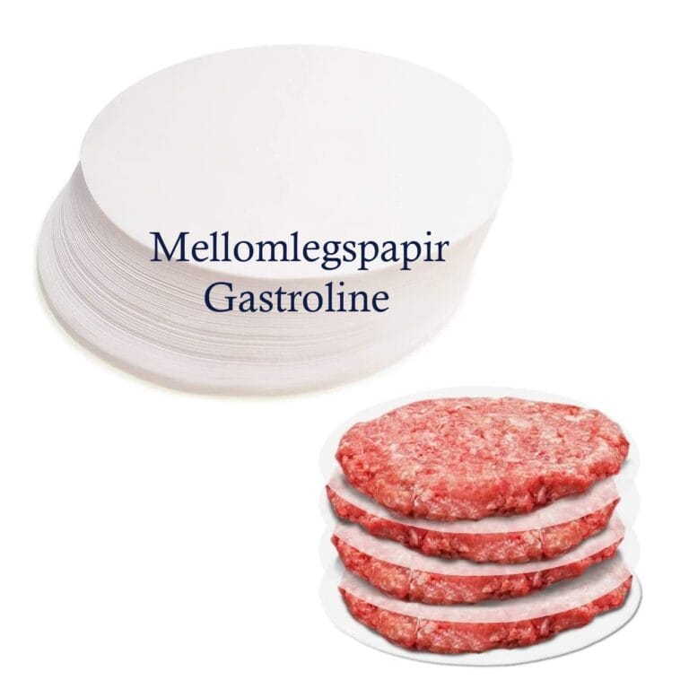 Mellomleggspapir – papir 500 gr. Hamburgerpresse storkjøkken