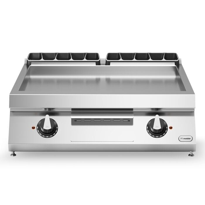 Flatgrill 2 soner Slett stekeflate Modular 80×73 cm – Flatgrill - Elektrisk flatgrill