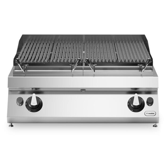 Lavasteinsgrill gass Støpejernsrist Modular 80×73 cm – Gass grill