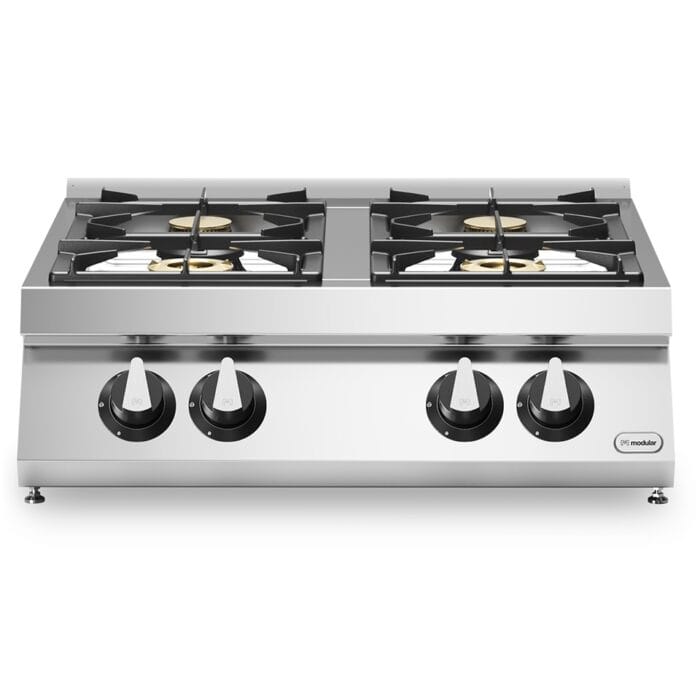 Gass koketopp 4 bluss 18,4 kW Modular 80×73 cm