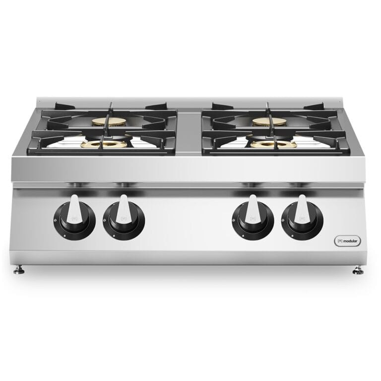 Gass koketopp 4 bluss 18,4 kW Modular 80×73 cm