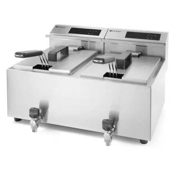 Frityrkoker Digital 8+8 liter / 2x 3,5 kW 207376 frityrkoker