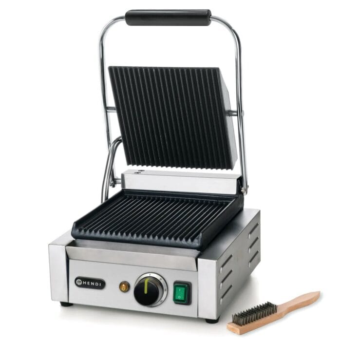 Pressgrill Riflet stekeflate 22×23 cm. Hendi 263501