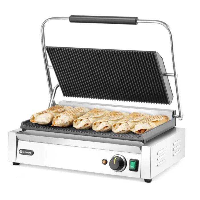 Pressgrill Riflet stekeflate 45×27 cm. Hendi 263624