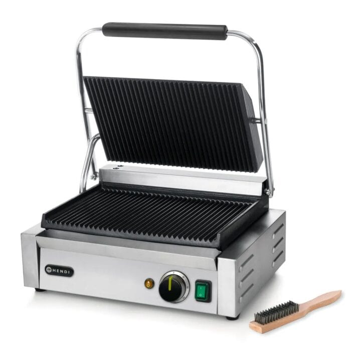 Pressgrill Riflet stekeflate 34×23 cm. Hendi 263655