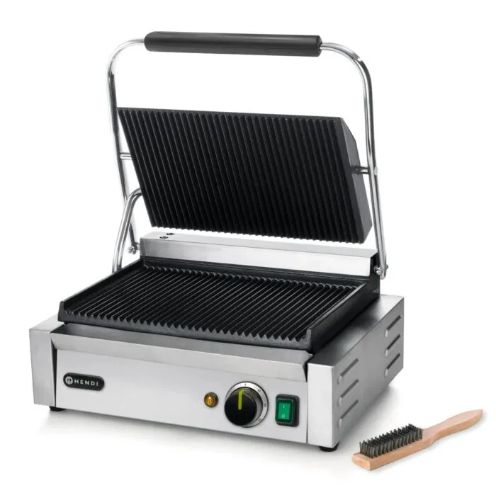 Pressgrill Riflet stekeflate 34×23 cm. Hendi 263655