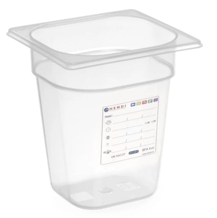 HACCP kantiner GN 1/6 176 x 162 mm