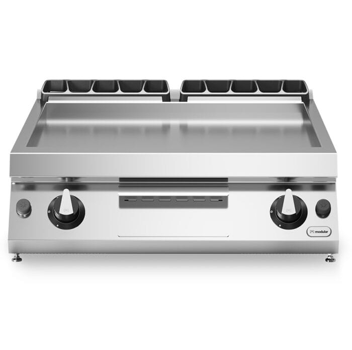 Gass flatgrill slett stekeflate Modular 80×73 cm