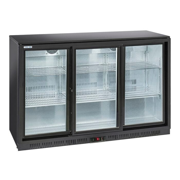 Bar kjøleskap H.90 cm 3 glassdører BBC330S