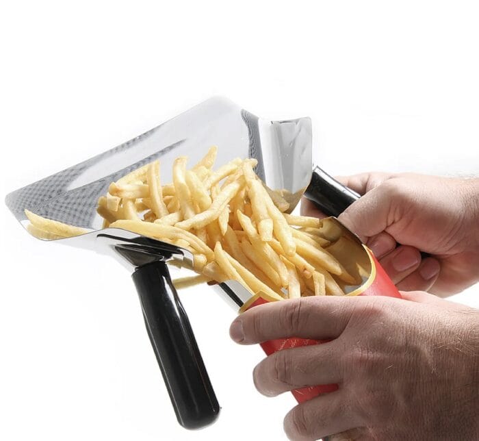 Pommes frites trakt Rustfritt stål