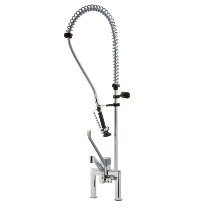Forspyledusj benkmontering med 2 hull albuestyrt kran 2S.3024.19N.72/C48