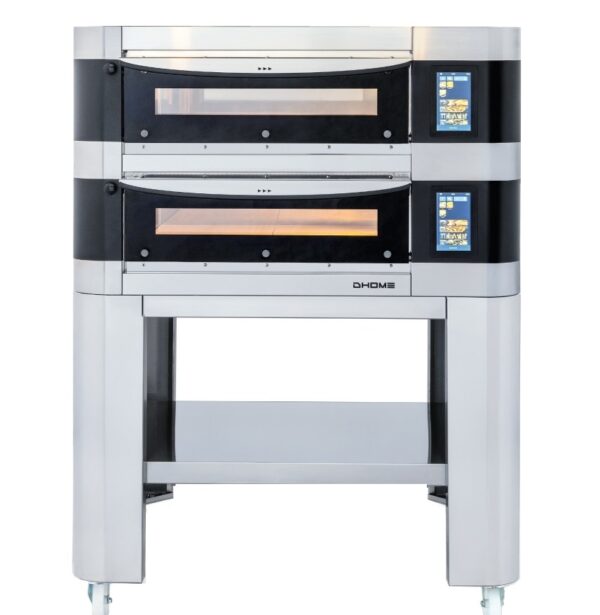 Pizzaovn DHOME 4+4x Ø35 cm Til de mest krevende Elektrisk pizzaovn storkjøkken