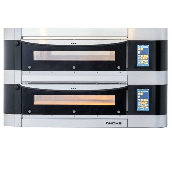 Pizzaovn DHOME 4+4x Ø35 cm Til de mest krevende Elektrisk pizzaovn storkjøkken