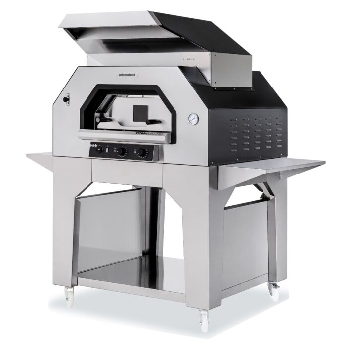 Pizzaovn TITAN 4xØ35 cm 110 x 112 cm – Elektrisk pizzaovn