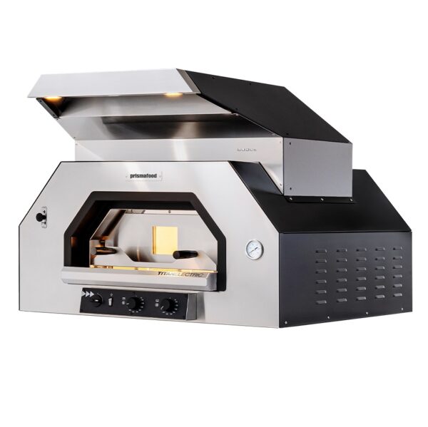 Pizzaovn TITAN 4xØ35 cm 110 x 112 cm – Elektrisk pizzaovn