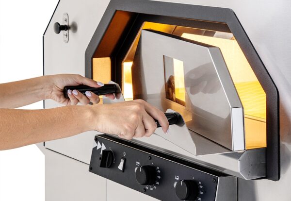 Pizzaovn TITAN 4xØ35 cm 110 x 112 cm – Elektrisk pizzaovn