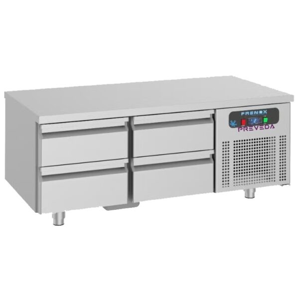 Grillkjølebenk 120×70 cm Frenox 4 skuffer UGN2-SH-DZ-4D-R290 Grillkjølebenk restaurant