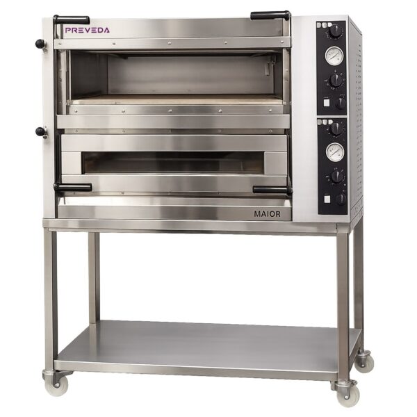 Pizzaovn MAIOR 4+4xØ35 cm Oppoverhengslede dører – Pizzaovner