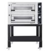 Pizzaovn MAIOR 4+4xØ35 cm Oppoverhengslede dører – Elektrisk pizzaovn
