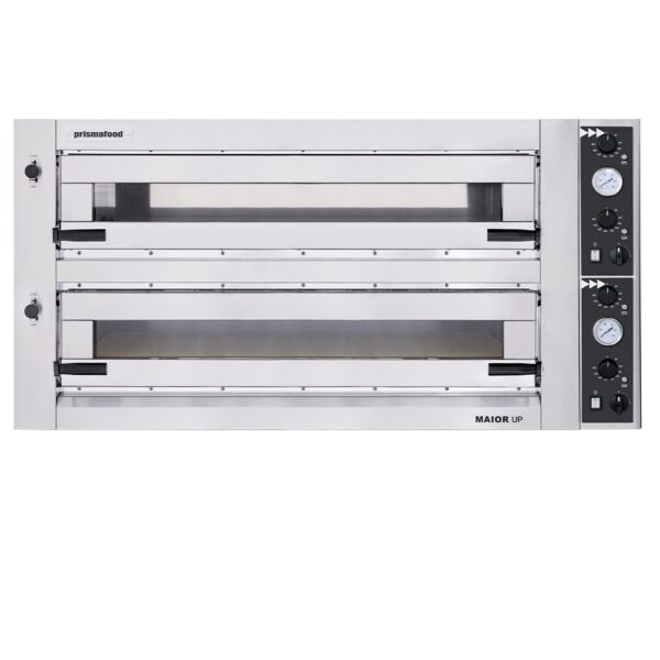 Pizzaovn MAIOR 6+6xØ35 cm Oppoverhengslede dører – Elektrisk pizzaovn