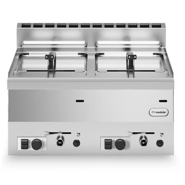 Gass frityrkoker 8+8 liter Modular 60×60 cm Frityrkoker Gass restaurant