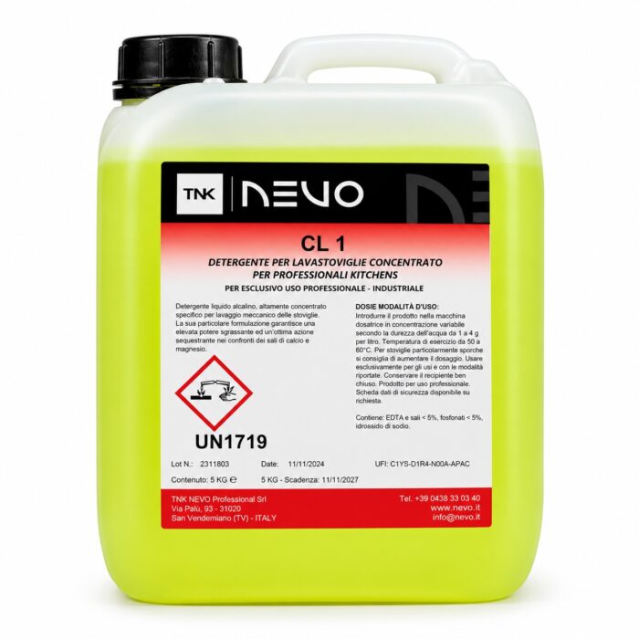 Rengjøringsmiddel CL1 Nevo Pratika kombidampere Automatisk vaskesystem