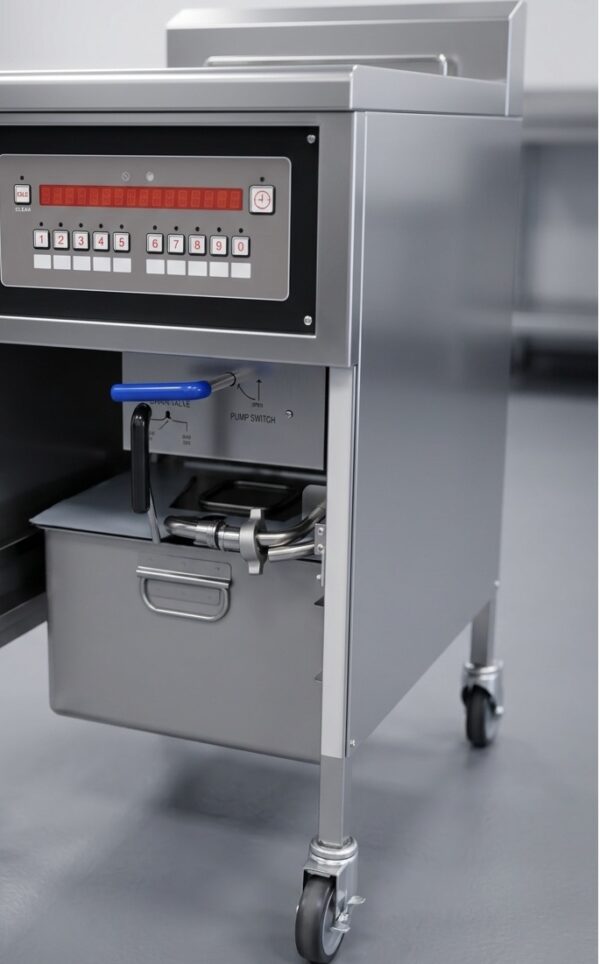 Elektrisk Trykk frityrkoker 6 kg / 10 min. PFE800 Elektrisk Trykk frityrkoker 6 kg / 10 min. PFE800 – Fried & Broasted Chicken