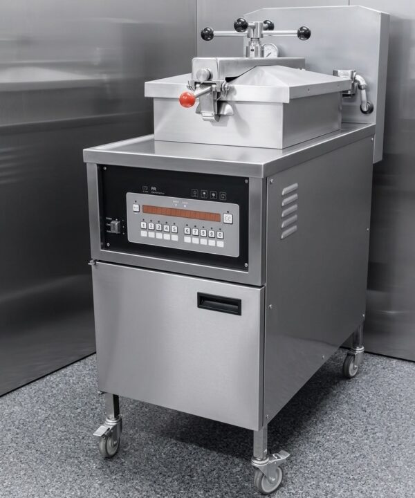 Elektrisk Trykk frityrkoker 6 kg / 10 min. PFE800 Elektrisk Trykk frityrkoker 6 kg / 10 min. PFE800 – Fried & Broasted Chicken