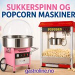 Sukkerspinn og popcornmaskiner