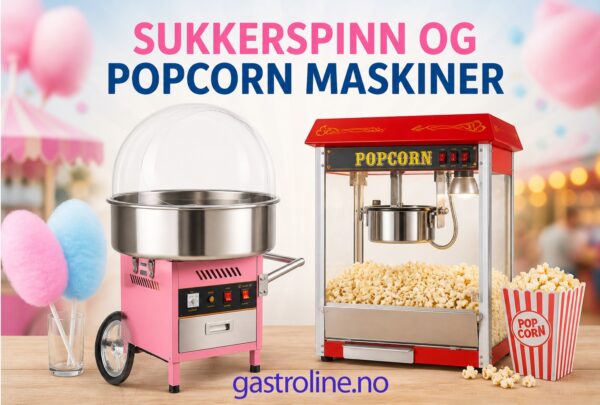 Sukkerspinn og popcornmaskiner